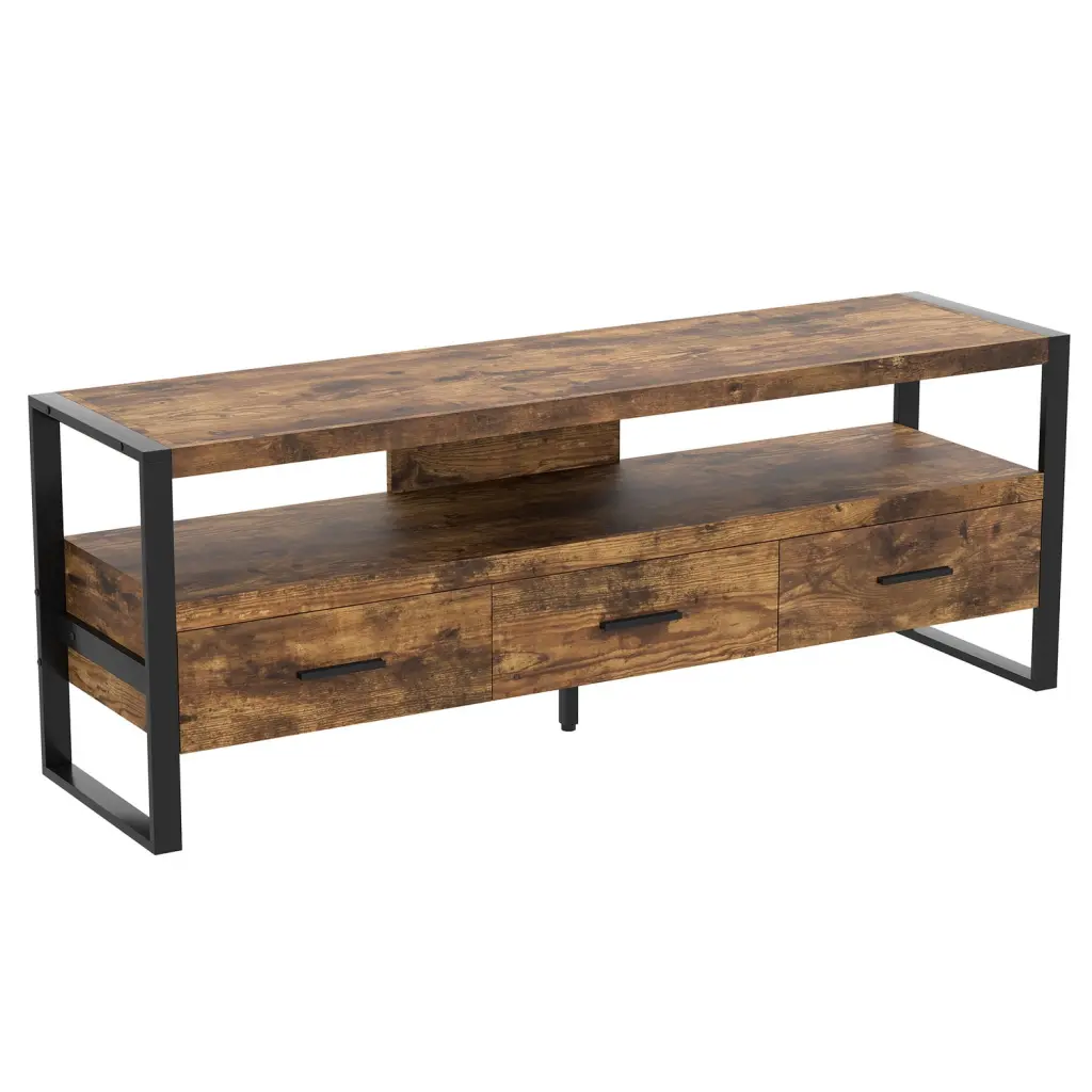 Safdie Co. 59L 3-Drawers 1-Shelf TV Stand Brown Reclaimed Wood Safdie & Co.