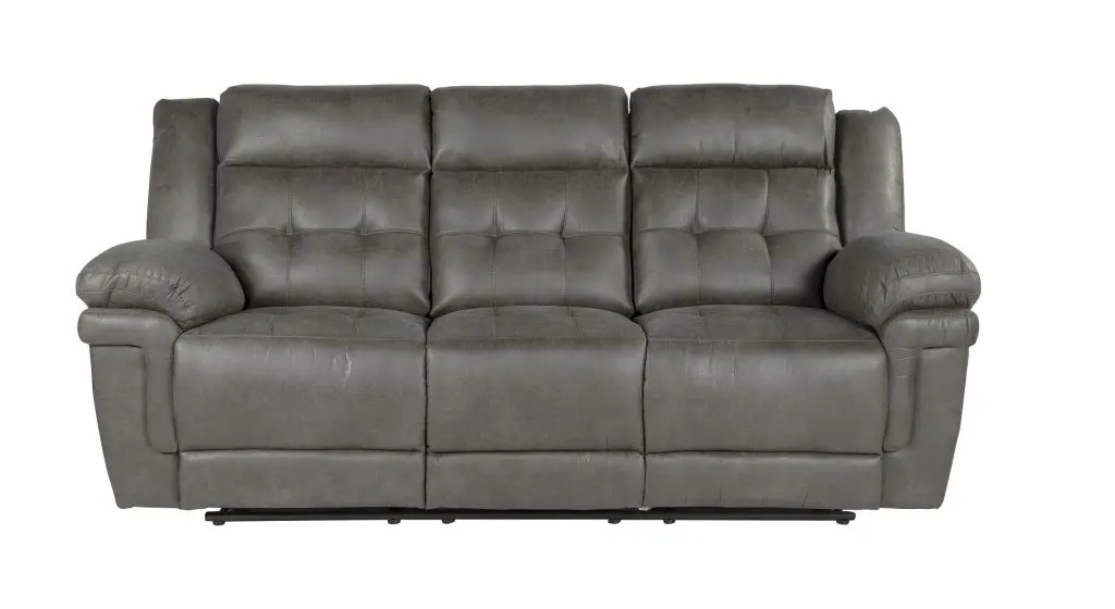 Anastasia Recliner Sofa Gray Material 3 Seat Comfortable Living Room Furniture steve silver furniture