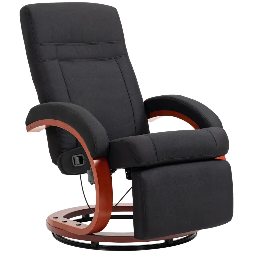 HomCom Manual Recliner Chair Adults Swivel Recliner Footrest aosom business