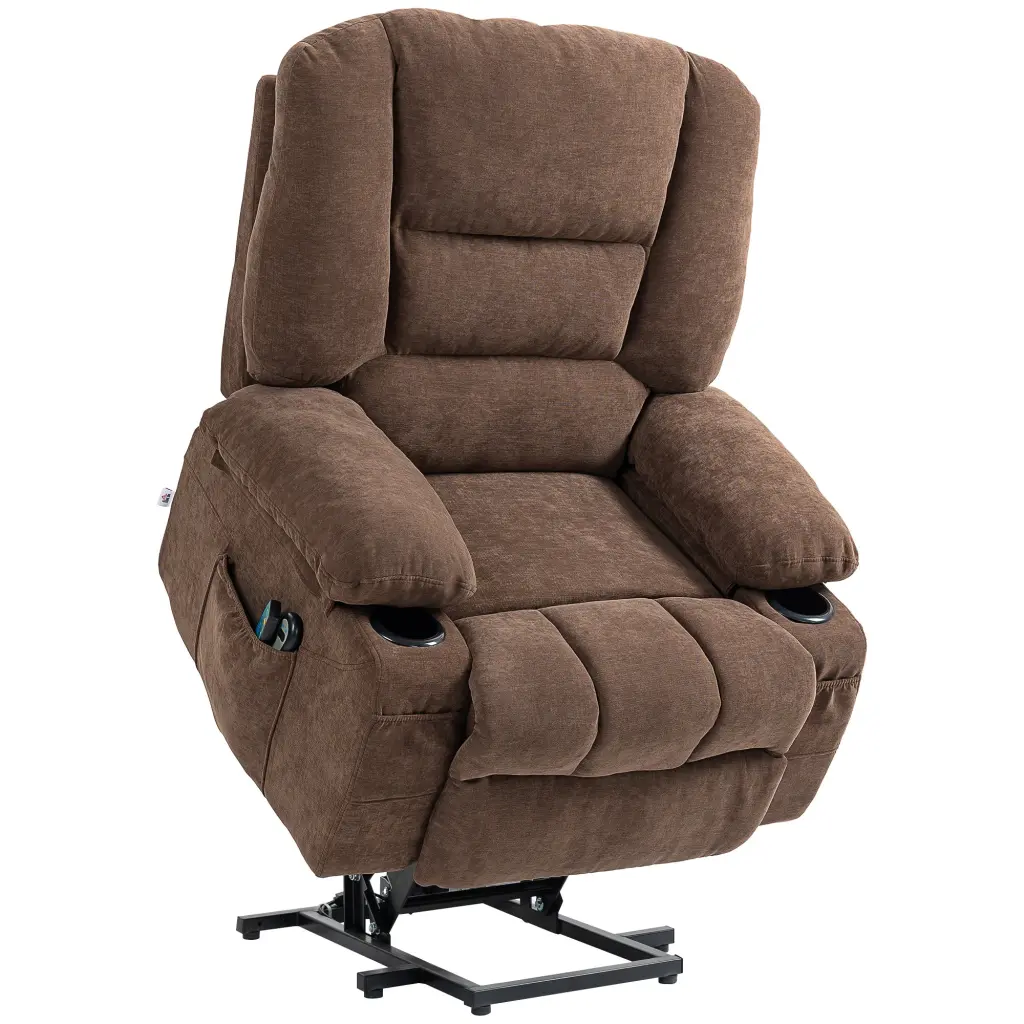 Homcom Power Lift Recliner Chair Sofa Vibration Weightage And Heat aosom business