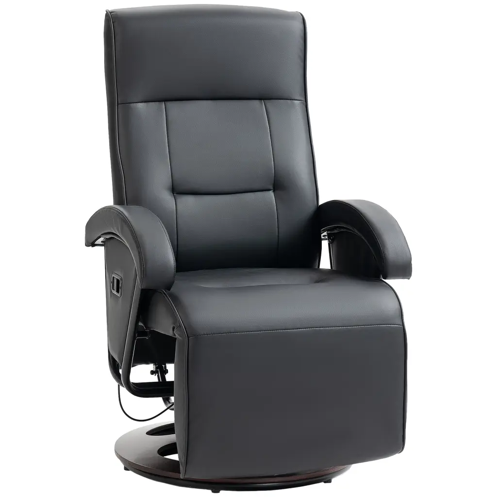 Homcom PU Recliner Footrest, Lounge Chair 135 Degree Adjustable Back aosom business