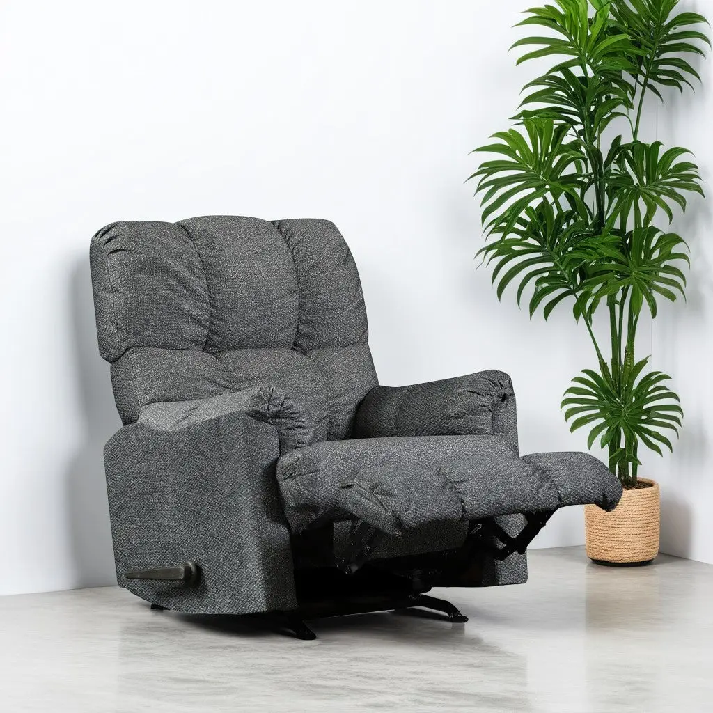 Sandstone Dusk Recliner Dark Gray Upholstered Fabric apex home