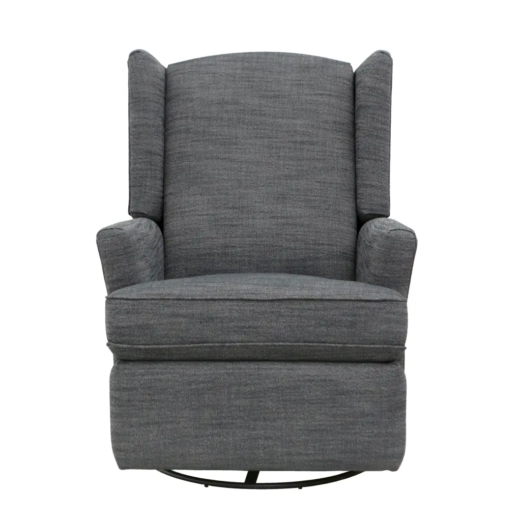 Hemingway Wingback Recliner Dark Grey Dark Grey Material b2714