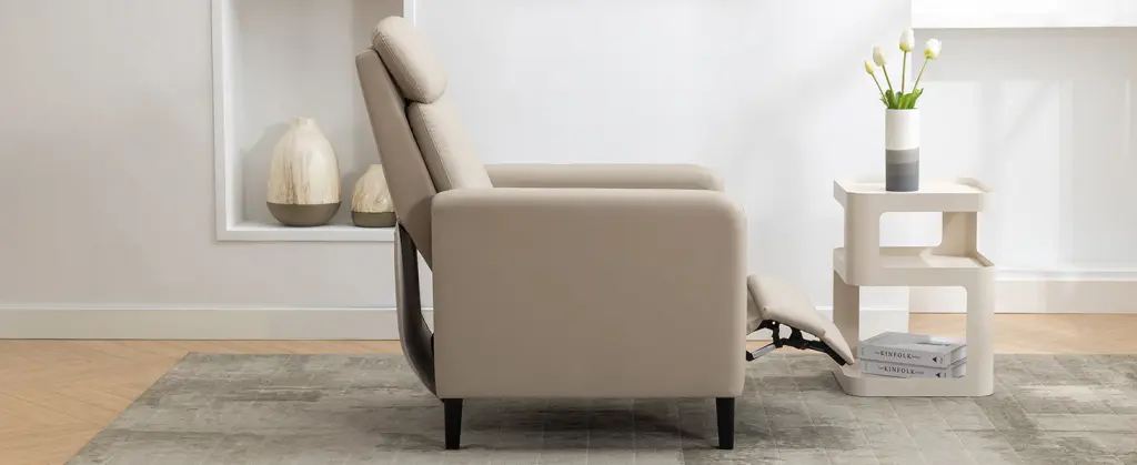 Modern Artistic Recliner Chair PU Leather Customizable Comfortable Lounge Chair bed best