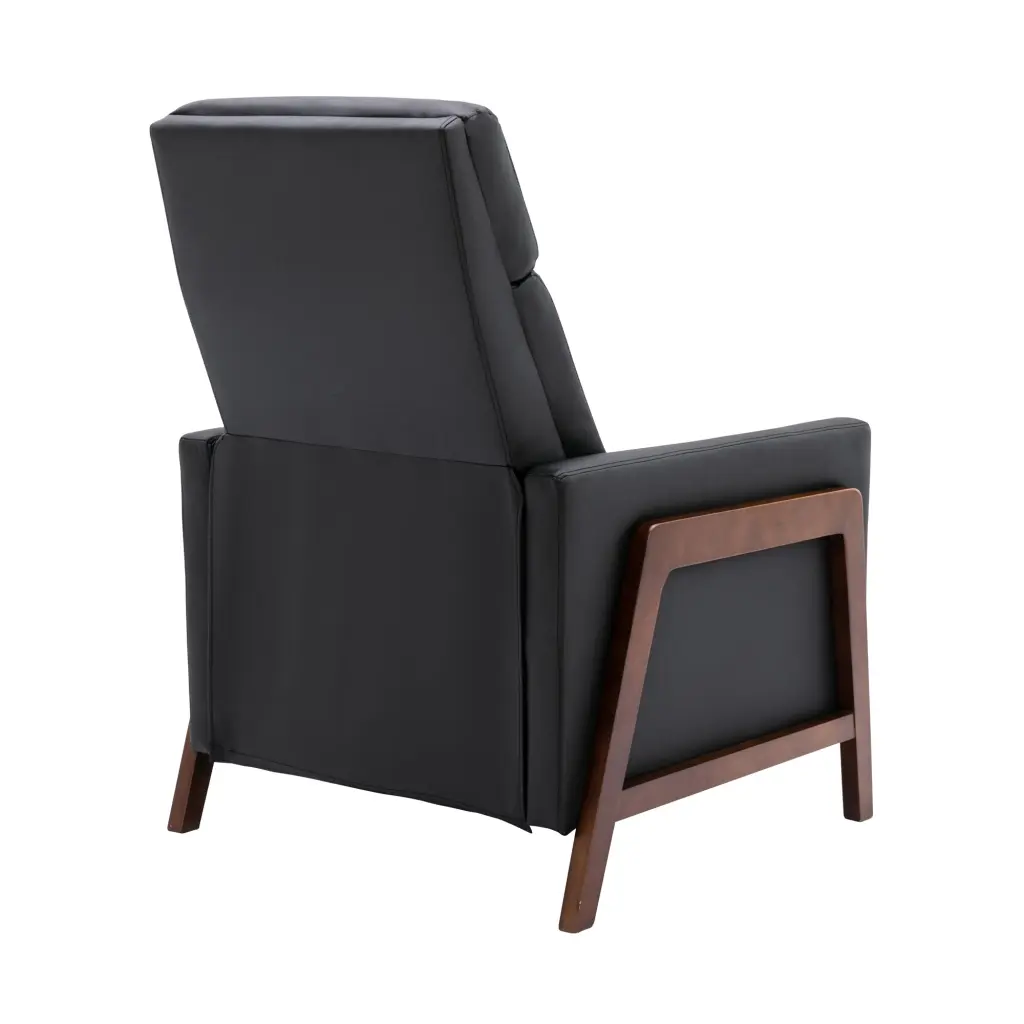 Wood Framed PU Leather Recliner Chair Customizable Home Theater bed best