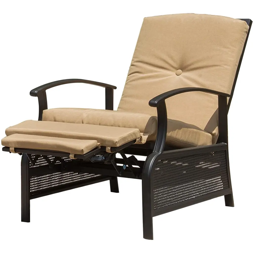 Patio Recliner Chair Cushions Outdoor Customizable Lounge Chair Reclining Adjustable crefise patio life