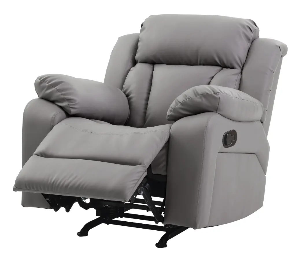 Daria G681 RC Rocker Recliner Gray Foam PU Upholstery glory furniture