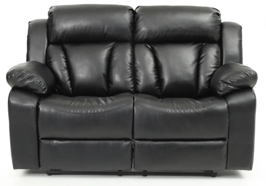 Daria G683 RL Reclining Beautiful Seat Black Foam PU Leather Sofa glory furniture