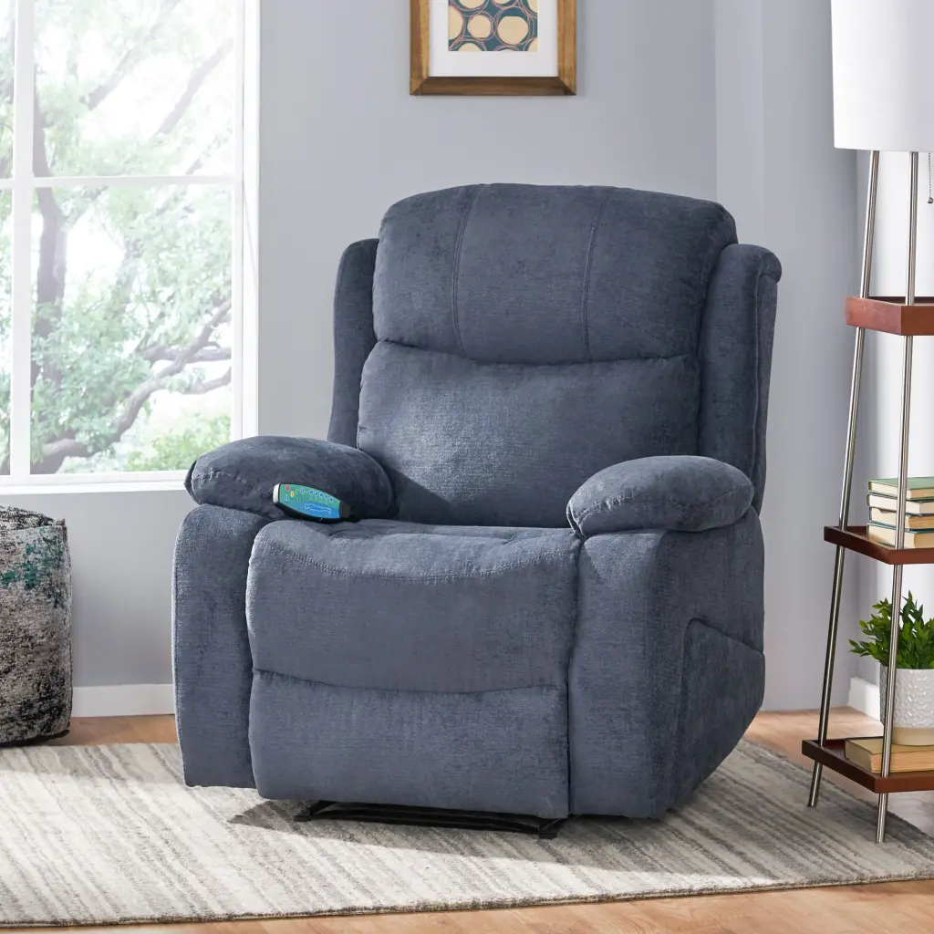 Weightage Recliner Charcoal Material Comfortable Lounge Chair nh-cloudhouse