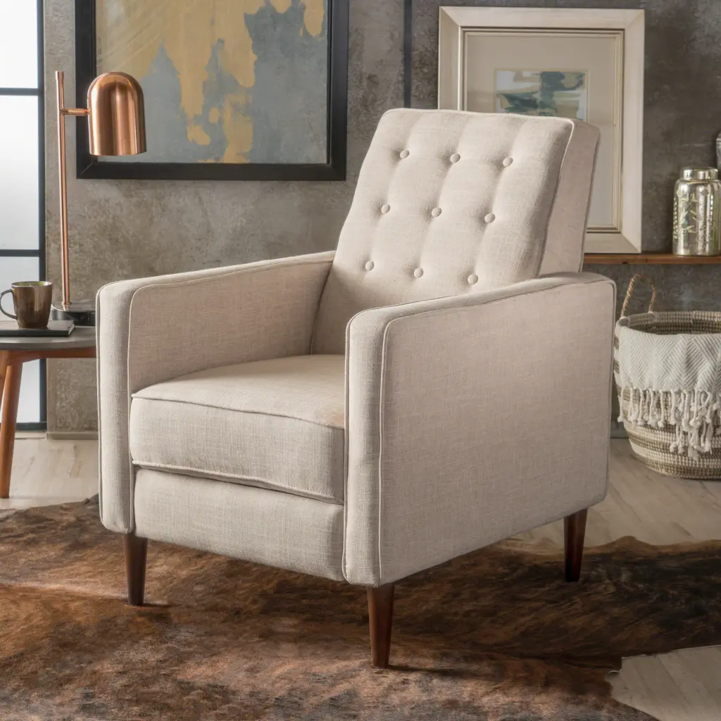 Wheat Material Recliner Chair Living Room Comfort nh-sunfay