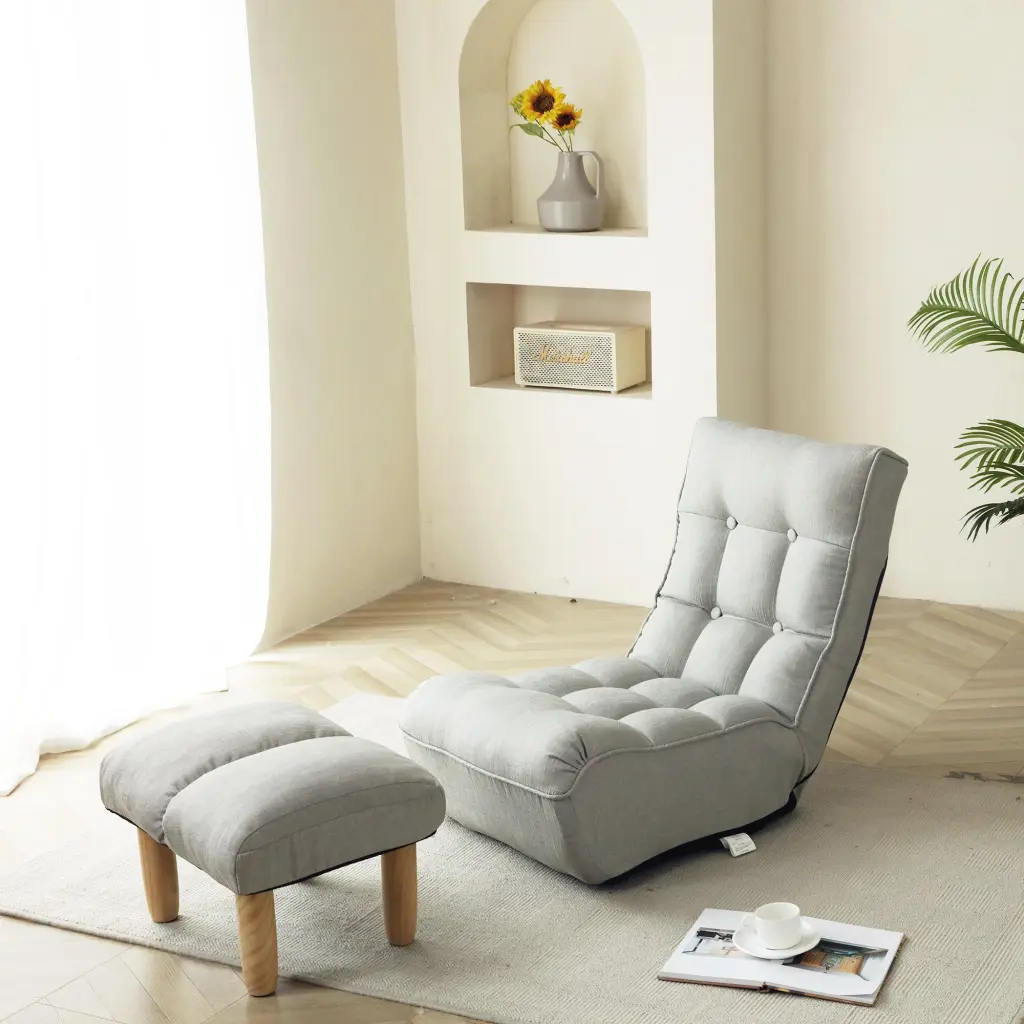 Lazy Sofa Balcony Leisure Chair Collapsible Reclining Bedroom Sofa relax sofa homestore