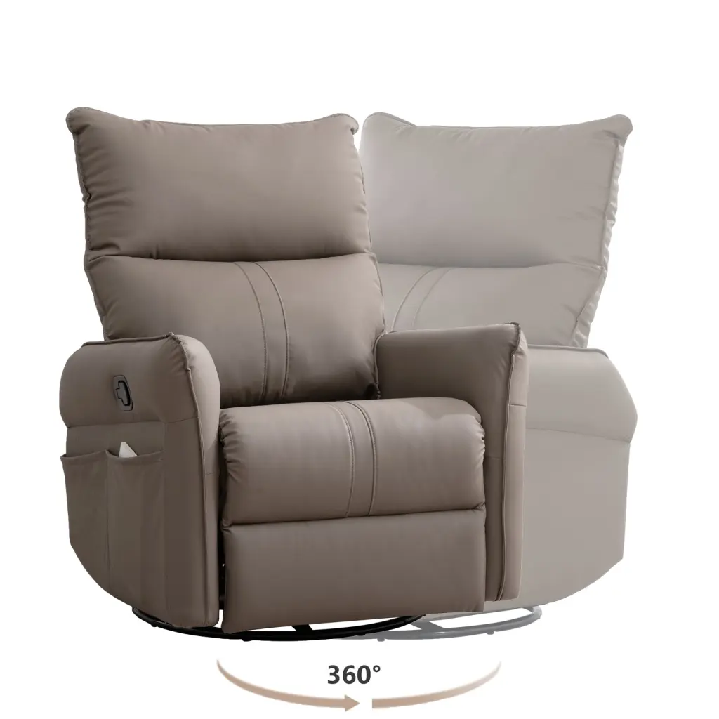 360 Degree Swivel Rocking Recliner Chair Glider Nursery and Living Room rnb