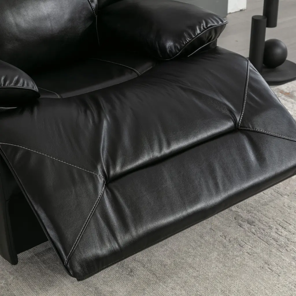 Home Theater Recliner Chair LED Light Strip Manual Reclining rnb