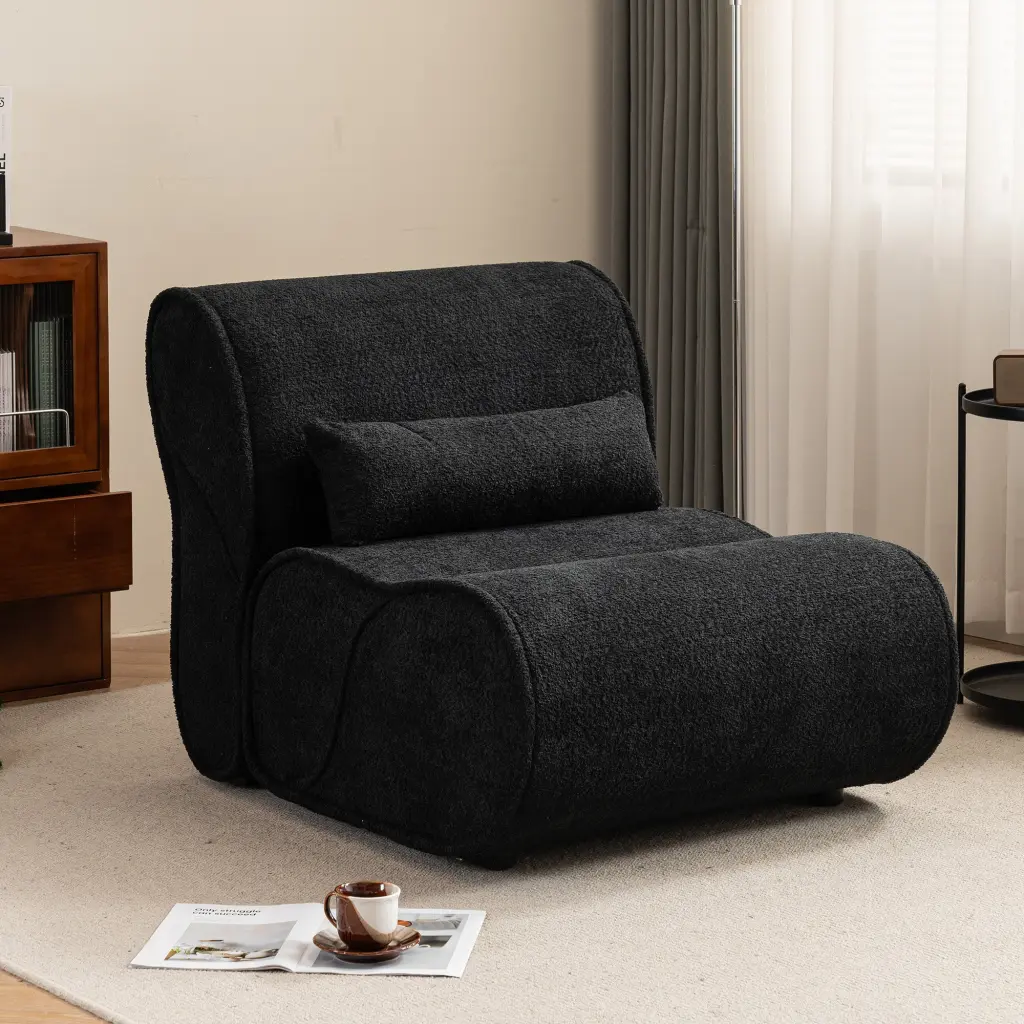 Soft Pellet Velvet Recliner Cozy Lounge Chair Waist Pack rnb