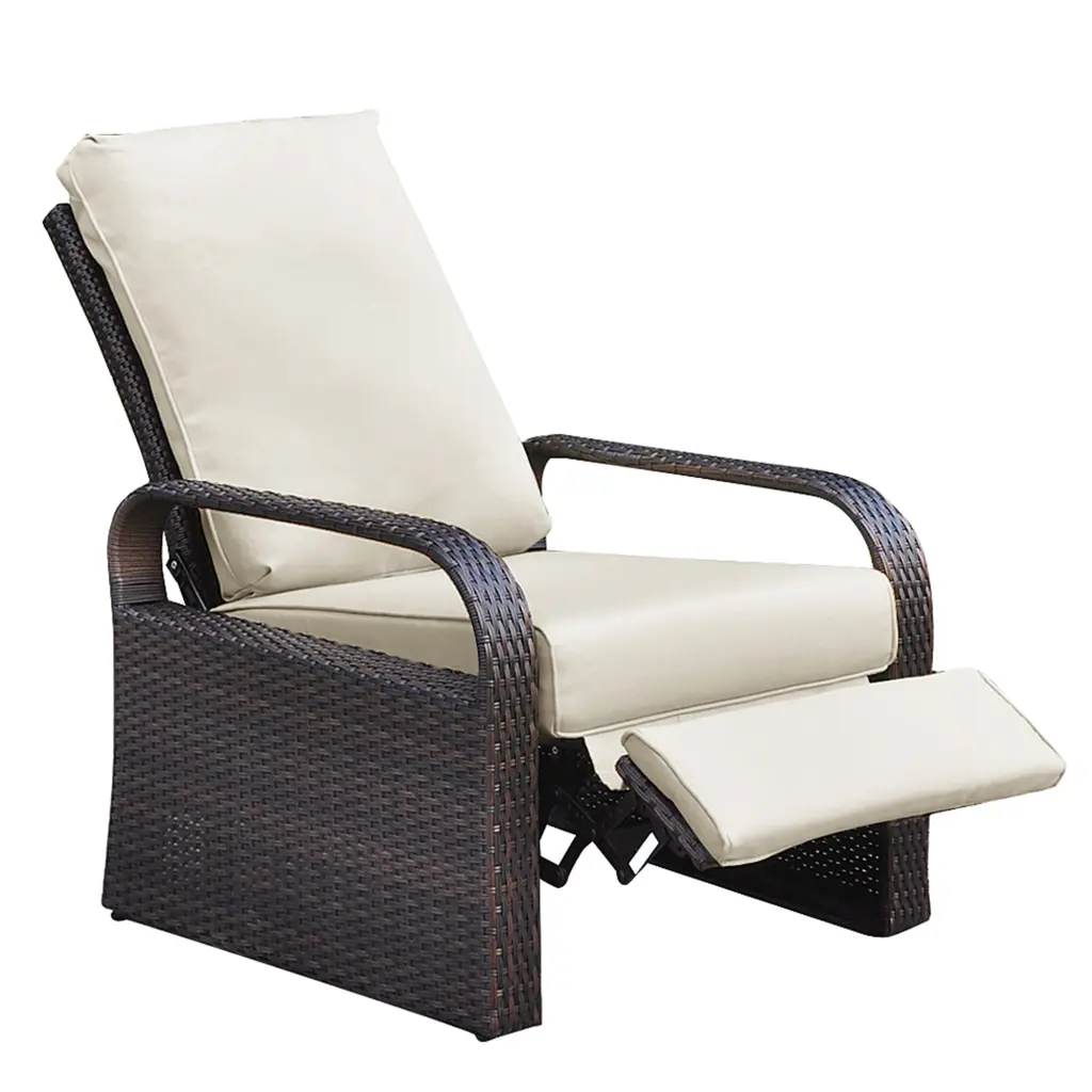 Outdoor Recliner Chair Automatic Customizable Wicker Lounge Recliner romantic furniture