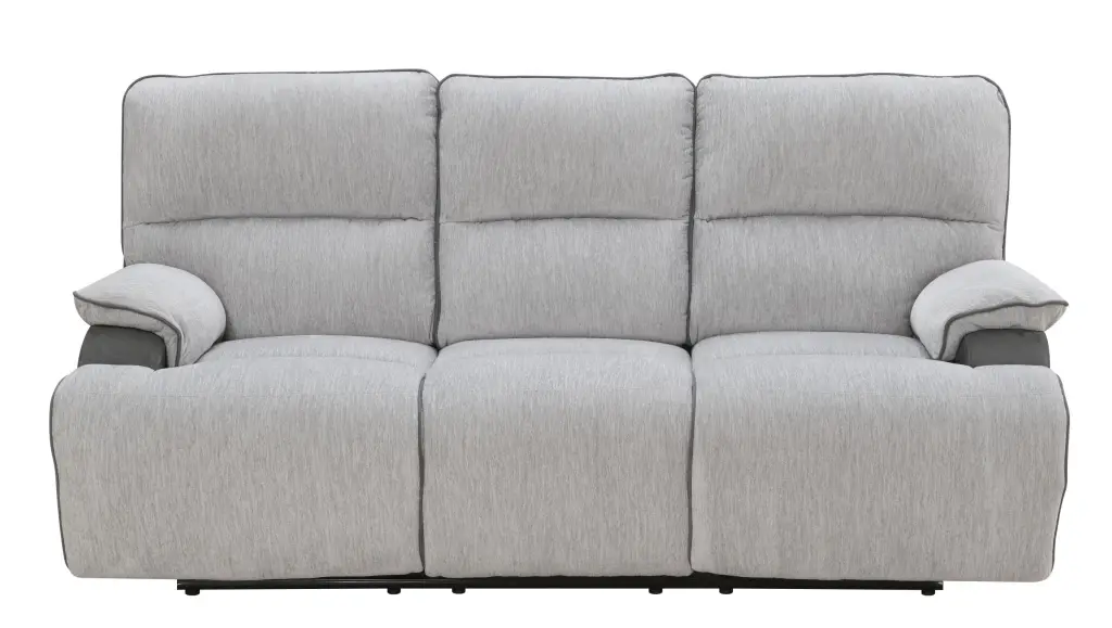 Cyprus Recliner Sofa Gray 3 Seat Living Room Sofa steve silver furniture