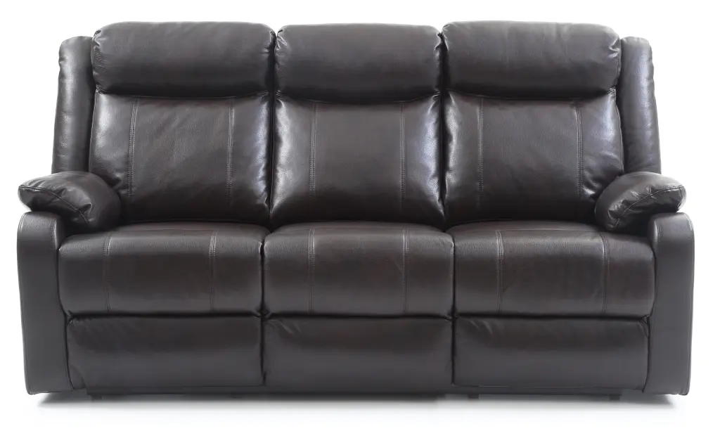Ward G760A Rs Double Reclining Sofa Dark Brown Foam Pu glory furniture