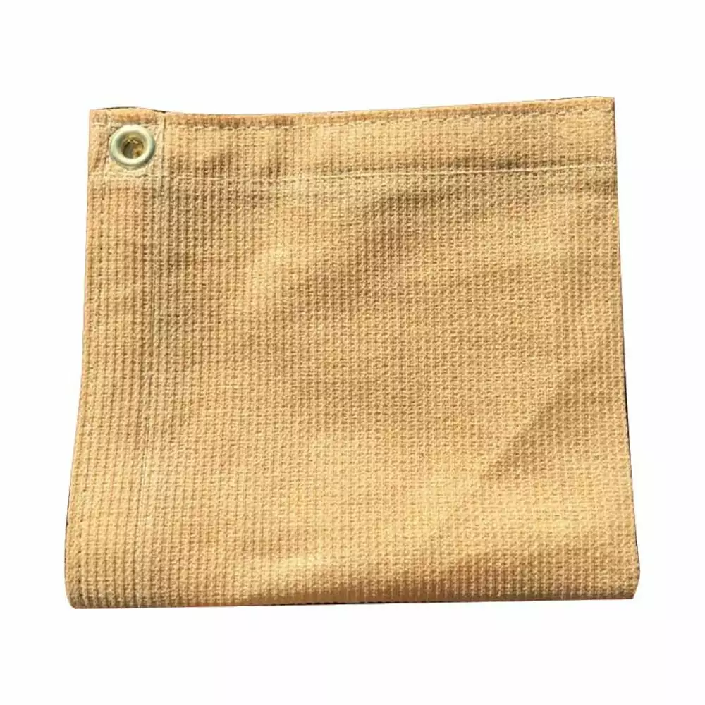 10x12 Sand Color 90% Shade Sail Backyard Patio and Greenhouse 10