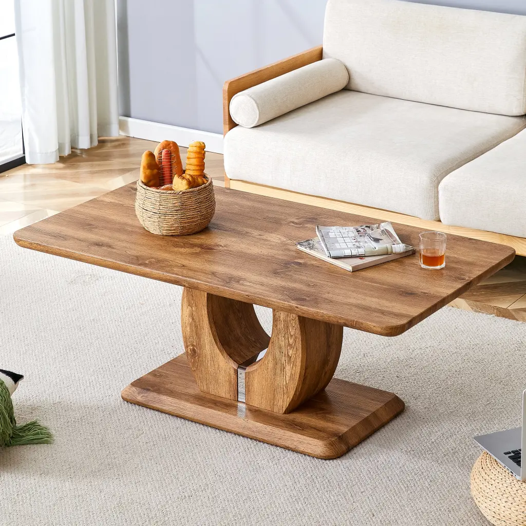Modern Effortless Premium Rectangular Coffee Table Timber Hue droom w-1151