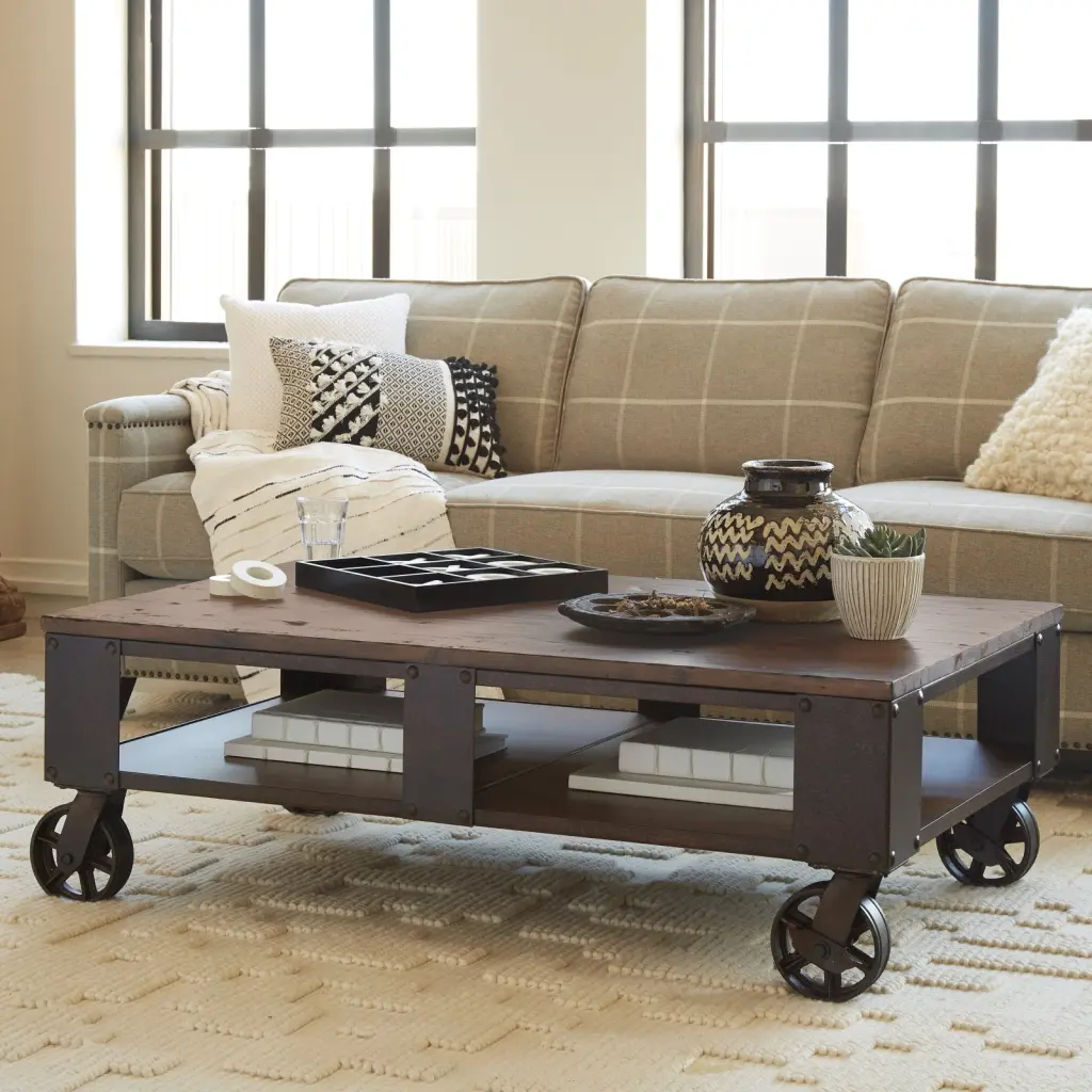 Magnussen Pinebrook Rectangular Cocktail Table Natural Pine Magnussen Home