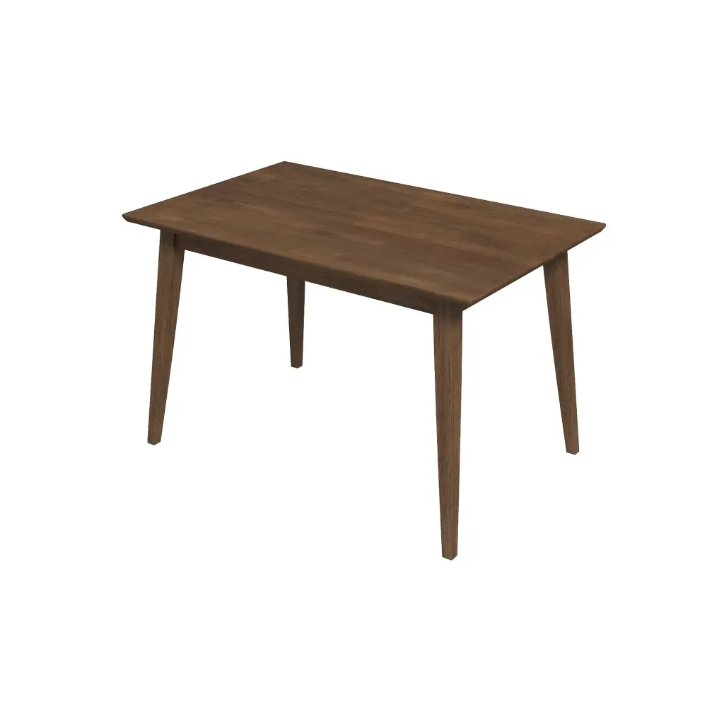 Levi Modern Style Solid Timber Rectangular Dining Kitchen Table 47 Inch Brown Wood ashcroft furniture