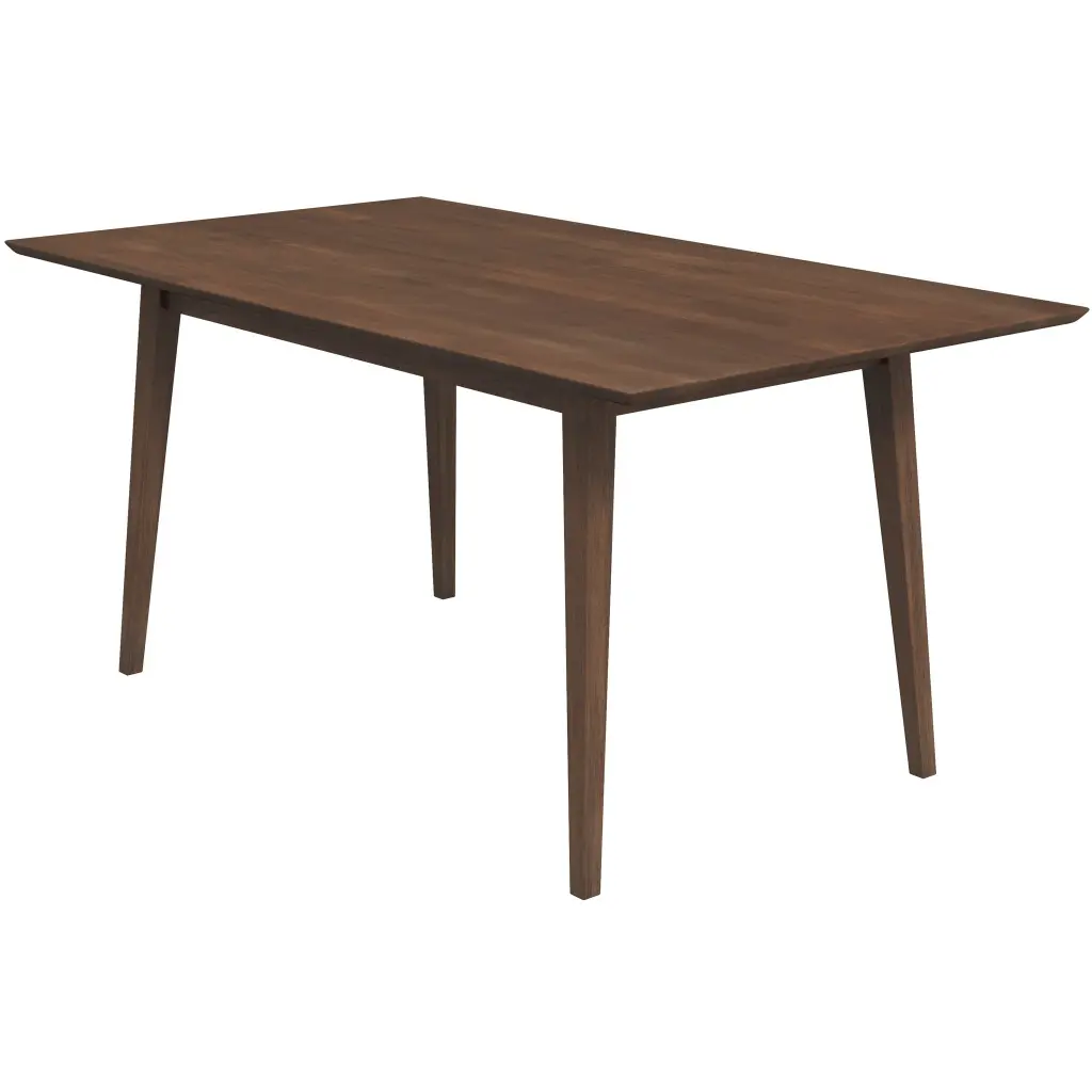 Levi Modern Solid Wood Rectangular Dining Kitchen Table Brown ashcroft furniture