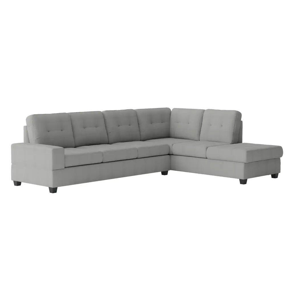 Modern Living Room 2 Piece Reversible Sectional Drop Down Cup Holder Sofa kanepe