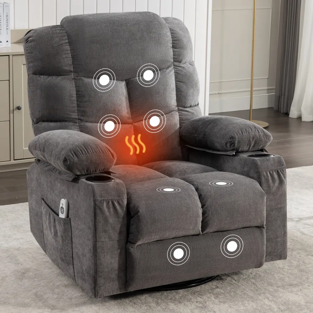 Weightage Rocker Recliner Chair Rocking Chairs Adults Oversized vanbow chair