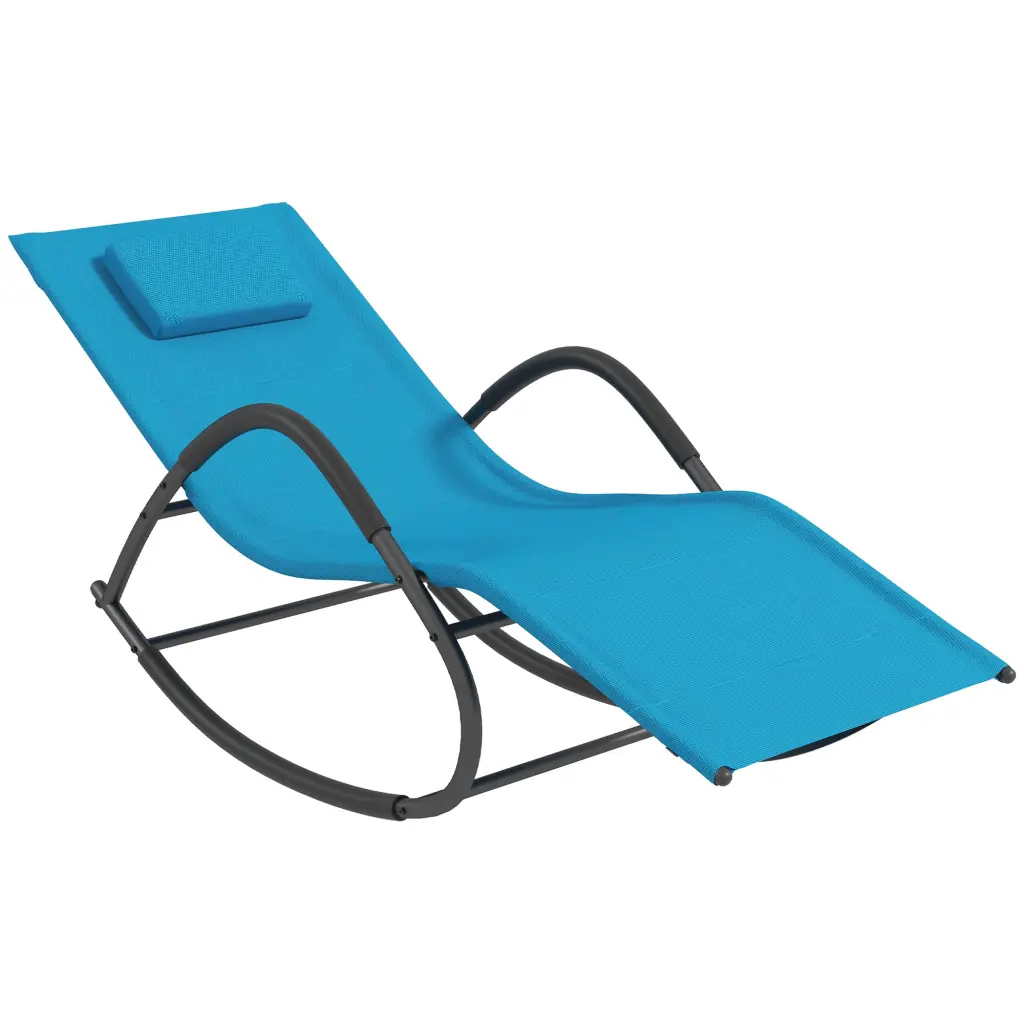 Outsunny Rocking Chair Zero Gravity Patio Chaise Sun Lounger Outdoor aosom business