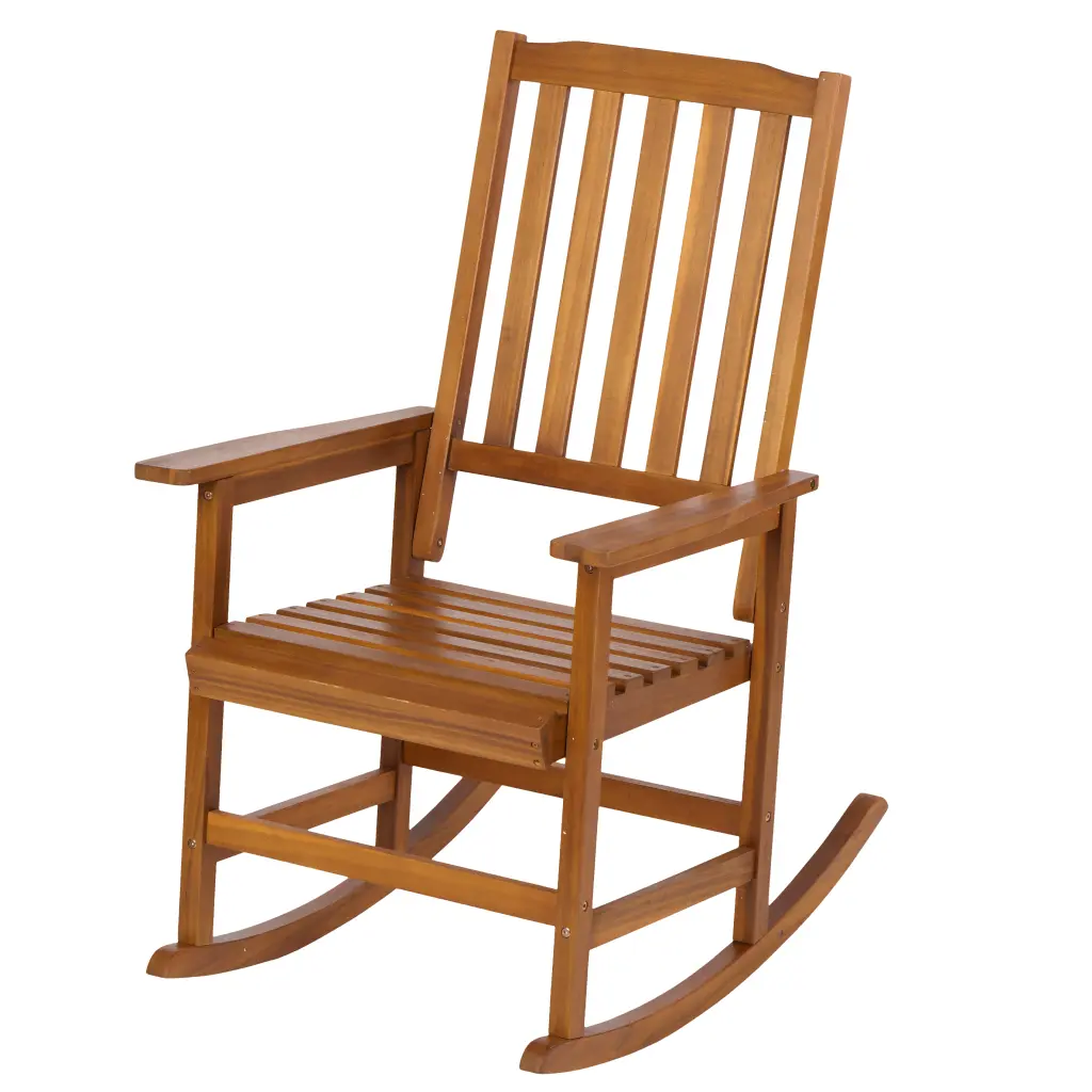 Acacia Indoor Rocking Chair Outdoor Solid Timber Patio Home Decor Style joywood
