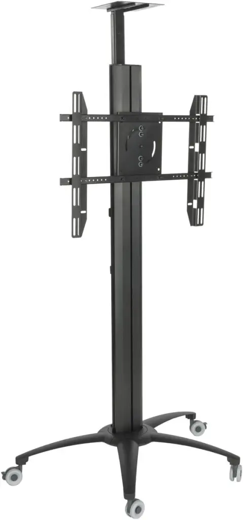 Displays2go LPGP36WB TV Stand Power Outlet 30-84 Inch HDTV Flat Panel Rolling Portable