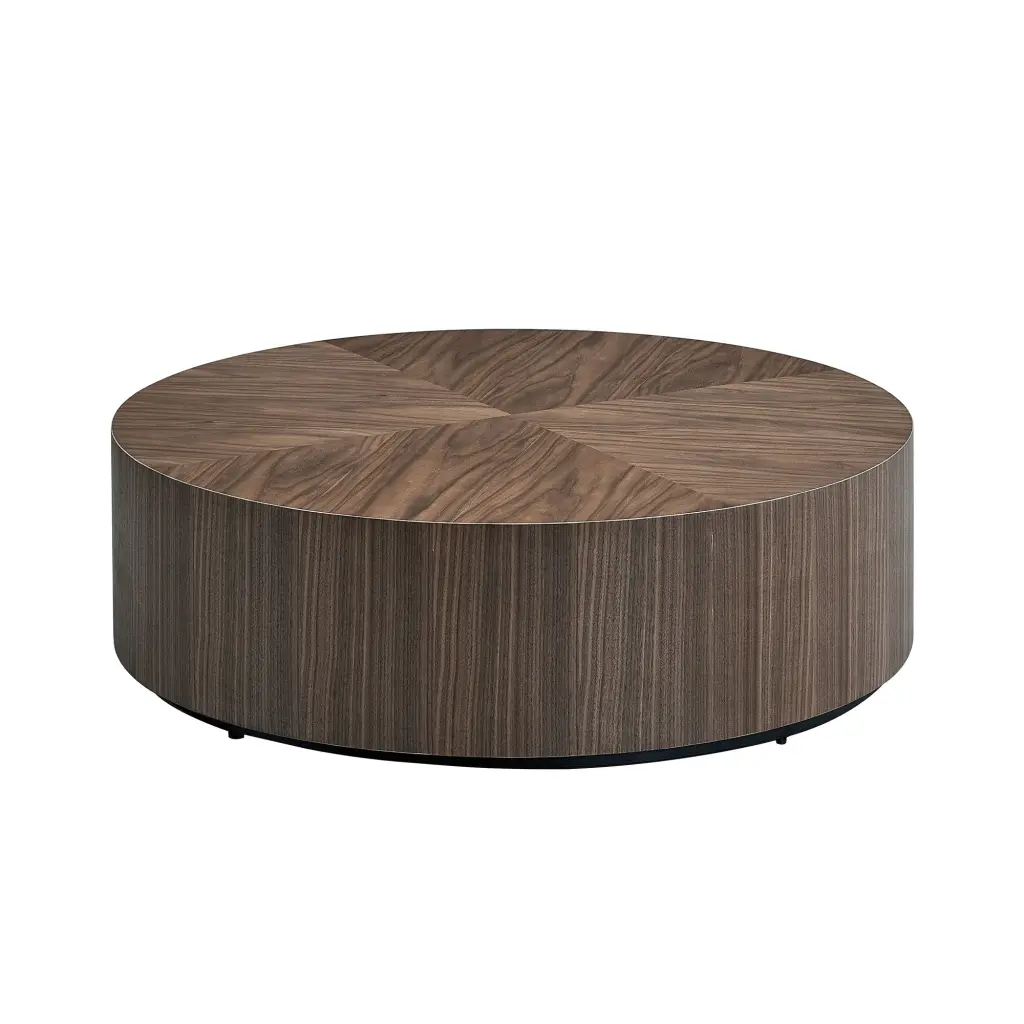 35.43 Inch Modern Round Coffee Table MDF Coffee Table Living Room justone