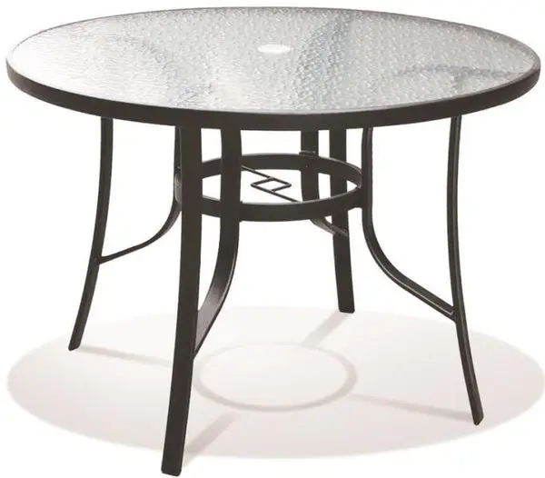 Seasonal Trends T6C42AO1BK 42 Inch Round Belvedere Woven Dining Table
