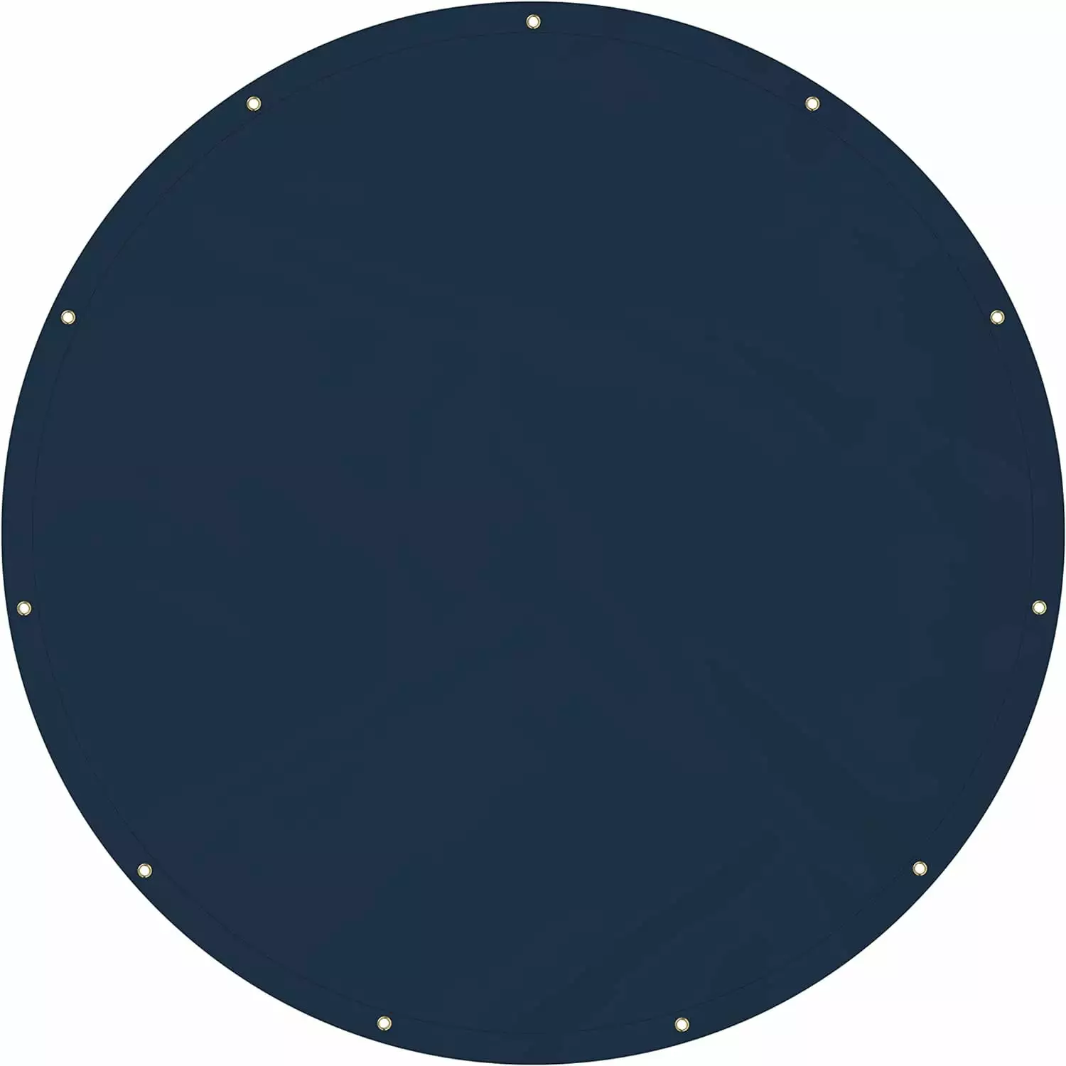 Round Tarps 7 Feet Blue Waterproof Tear UV Resistant Fabric Pool Patio Garden 7