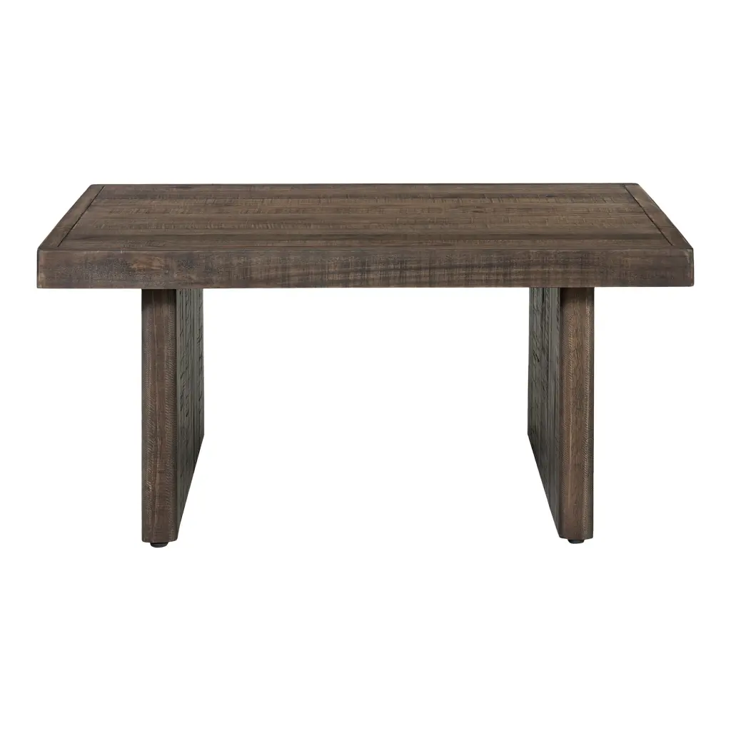 Monterey Square Coffee Table Aged Brown Moe's Home Collection