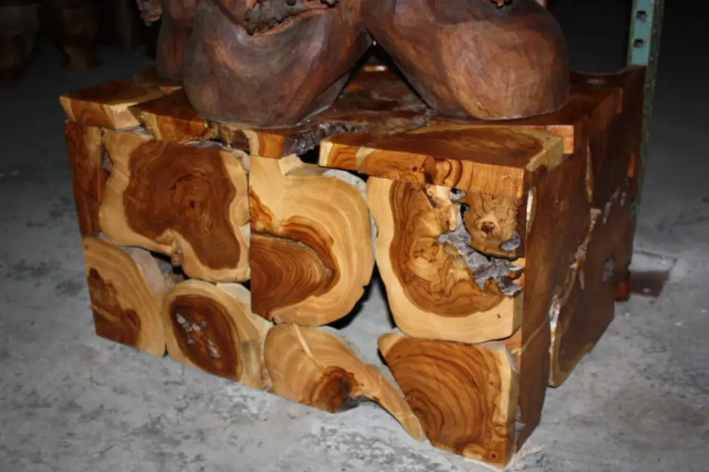 Teak Root Coffee Table 32 X 24 X 18 Inches Bali Art Decor TikiMaster.com
