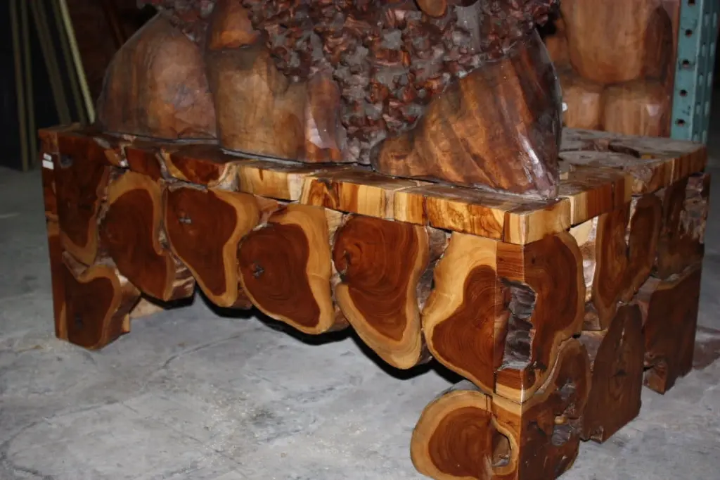 Teak Root Coffee Table 20 X 40 X 24 Inches Bali Art Decor TikiMaster.com