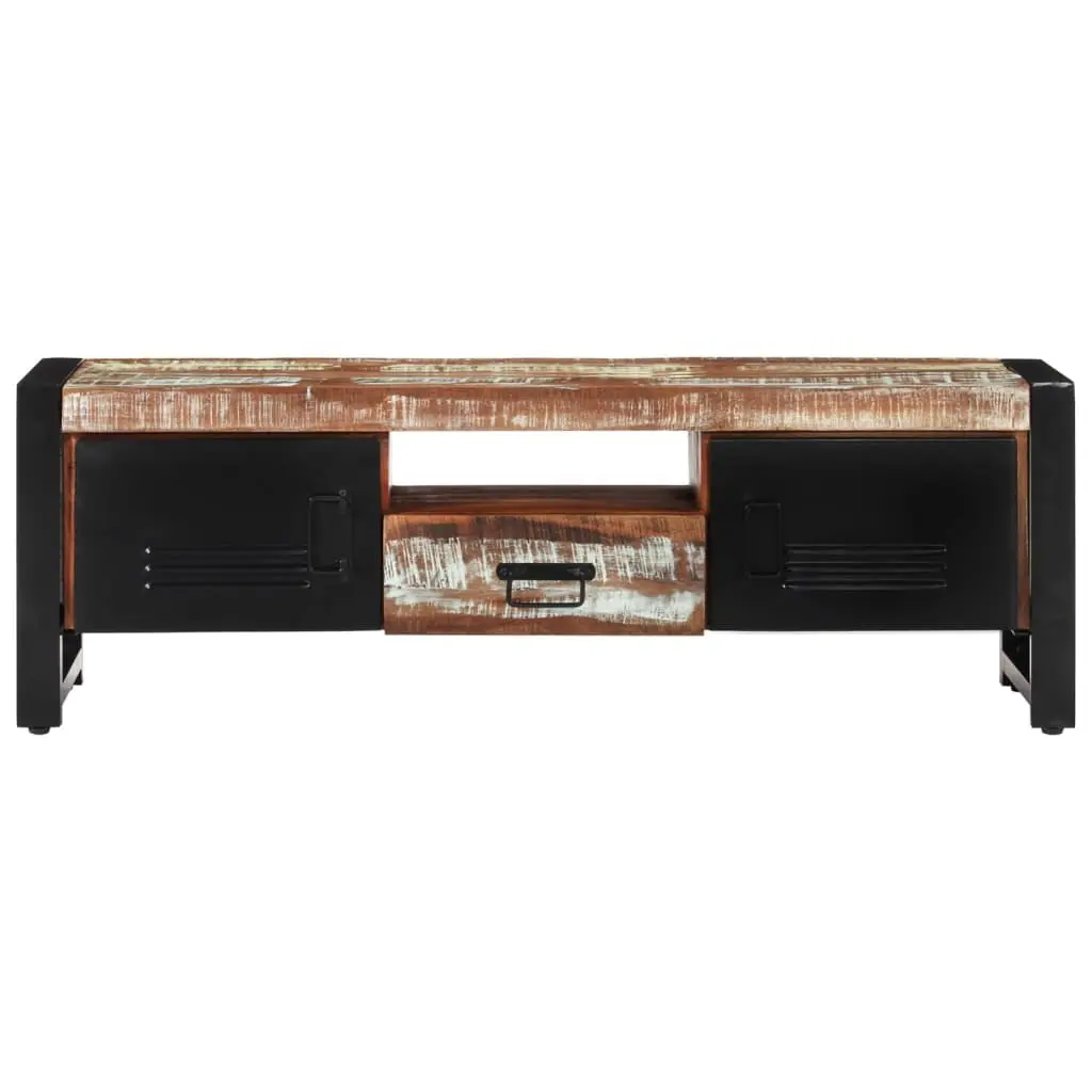 vidaXL Solid Reclaimed Wood TV Stand 47.2x11.8x15.7 Inches Rustic Media Console