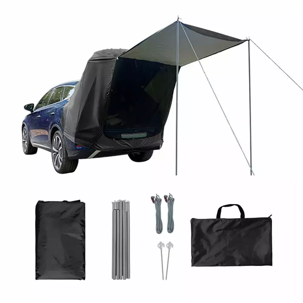 Dadypet Rear Tent Canopy Picnic Car Tent Rain Proof Outdoor Shelter