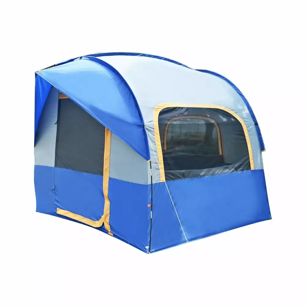 PU2000mm Waterproof Car SUV Tent Layer Shelter High Durability Outdoor Camping Double