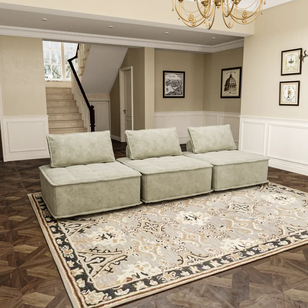 Modern Modular Chenille Sofa Multi-functional 3 Piece Modular Sofa Set factoryx