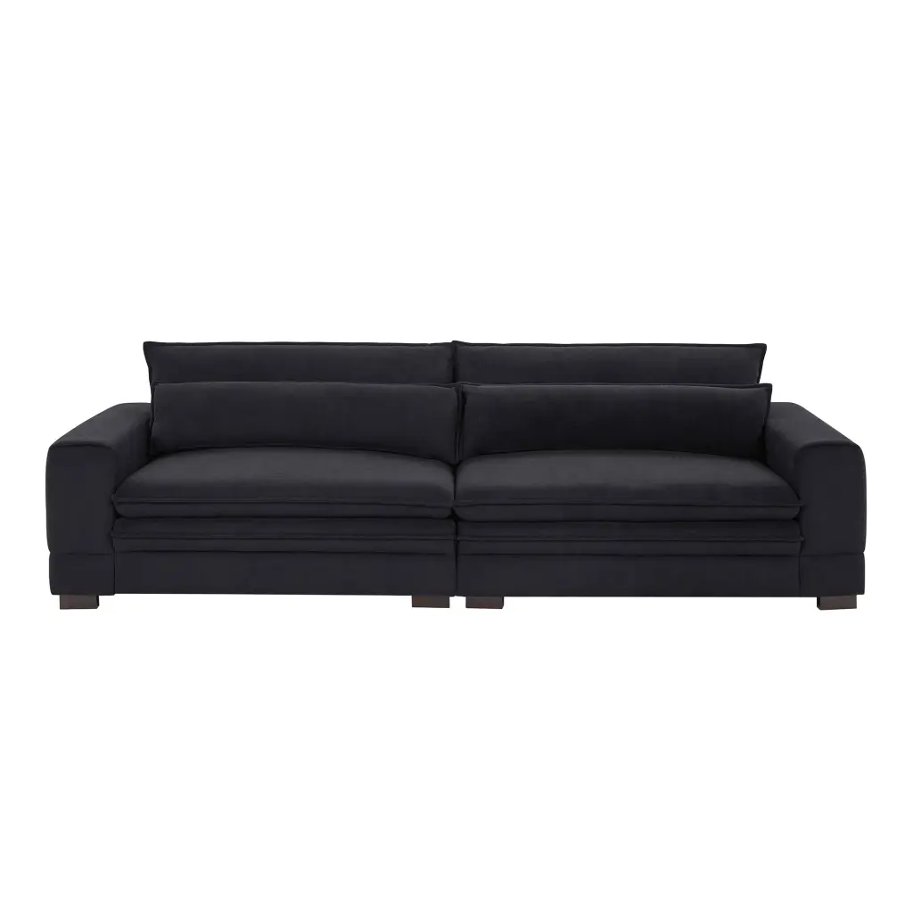 104.72 Inch Mid Century Modern Sofa Couches Living Room Fabric Sectional justone interior