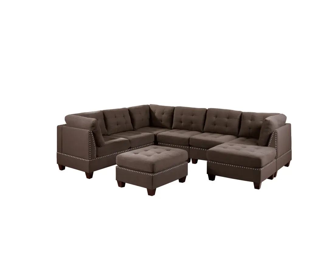 Contemporary Modular Sectional 8 Piece Living Room Furniture Set kanepe
