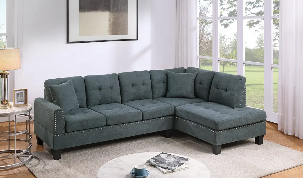 Living Room 2 Piece Sectional Sofa Set Laf Sofa and Raf Chaise Modern Design kanepe