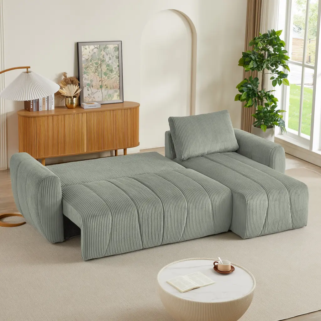 Convertible Sectional Sofa Couch Modern 3 Seater L Shaped Sofa Reversible Chaise normicore