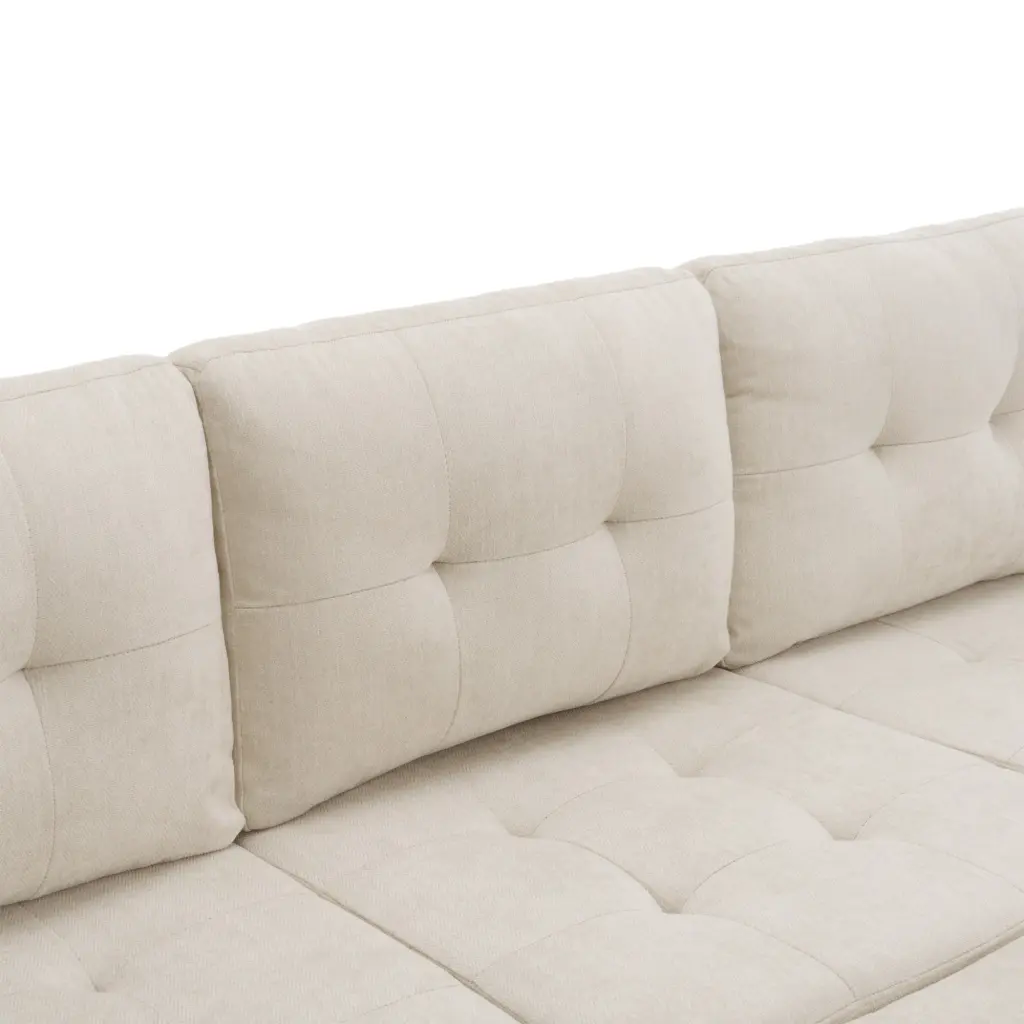 83.4 Inch L Shaped Sofa Sectional Couch Sofa Bed Two USB Ports oris fur.