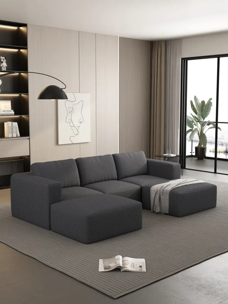 104.32x66.92 Modular Sectional Sofa Sleeper Couch Storage Sectional rnb