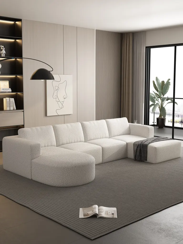 133.84X70.86 Modular Sectional Sofa Sleeper Couch Sectional Sofa Storage rnb