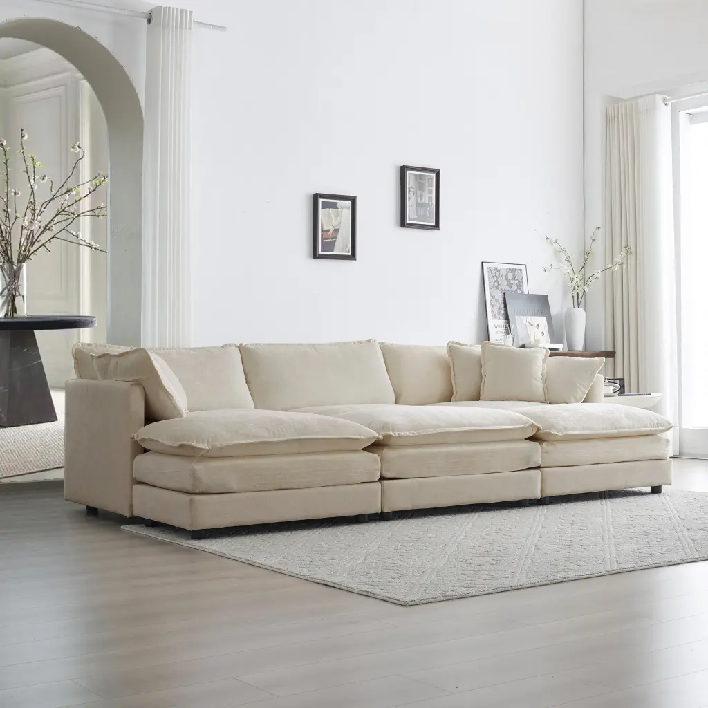 Cozy Deep Seat Reversible Modular 6 Seater Sectional Super Soft Sofa ui furniture