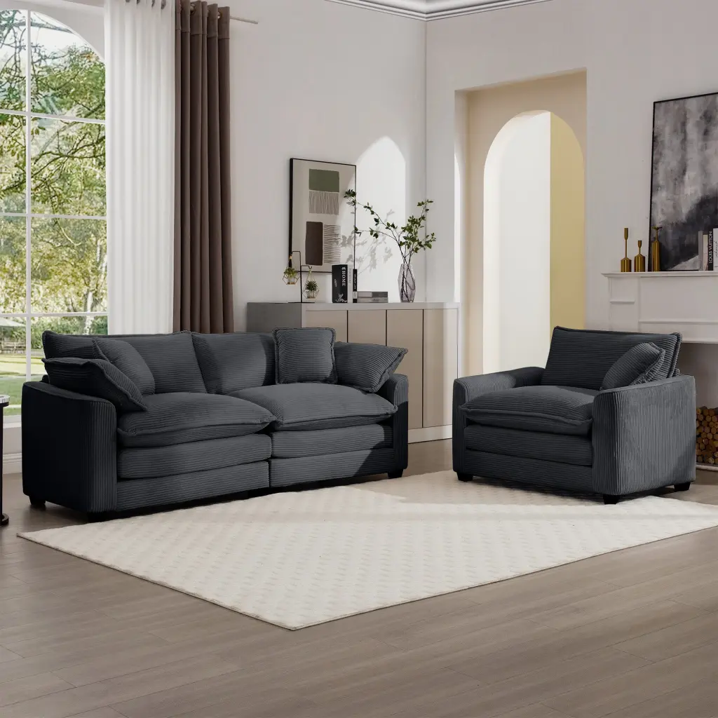 Modern Living Room Sofa Two Piece Set Living Room and Bedroom ui furniture